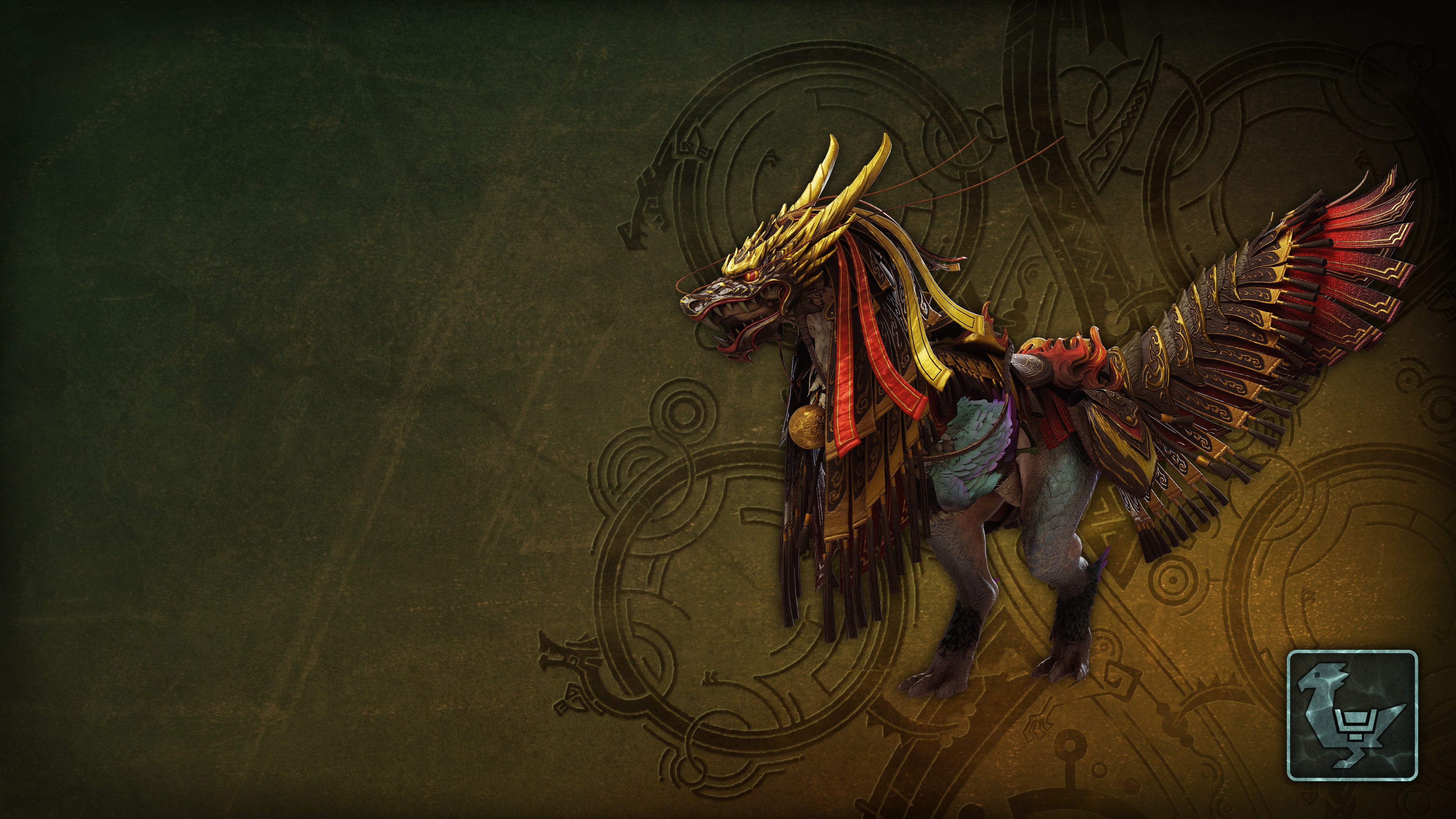 Monster Hunter Wilds - Seikret Decoration: Majestic Dragon's Caparison